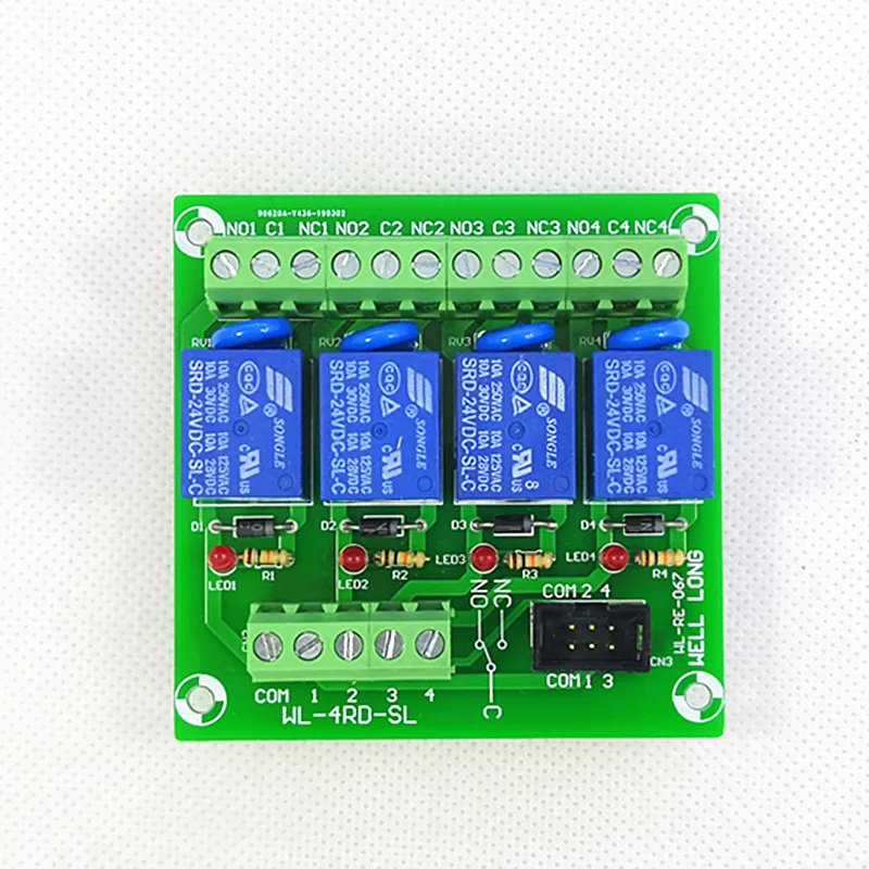 4 Channel NPN Type 48V 10A Power Relay Interface Module,SONGLE SRD-48VDC-SL-C Relay.