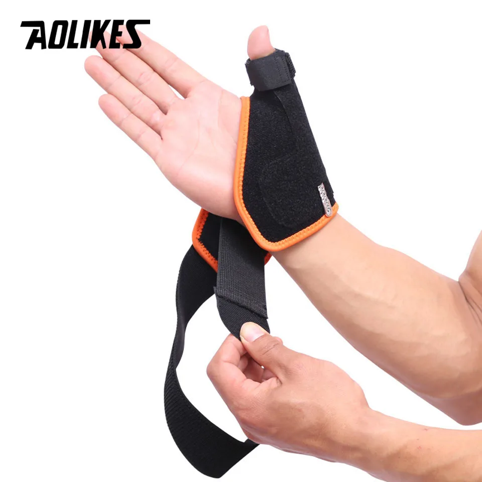 AOLIKES 1PCS Wrist Brace Thumb Brace, Wrist Support Thumb Spica Splint,Wrist/Hands/Thumb Stabilizer for Sprains, Arthritis