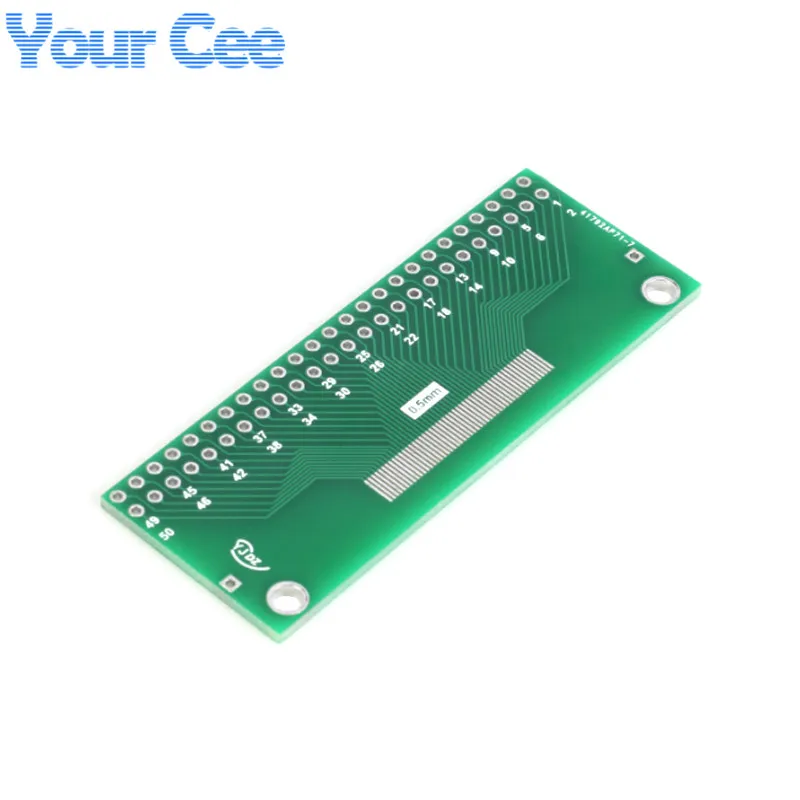 5 قطعة/1 قطعة 50P 0.5 مللي متر/1.0 مللي متر FFC FPC إلى DIP 2.54 مللي متر الملعب لوحة محول TFT LCD المقبس SMD محول لوحة دارات مطبوعة