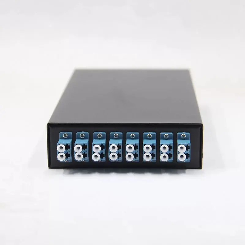 fiber optic termination box 16 core fully installed LC pigtail&adapter SPCC 8 ports patch panel ftth distribution ELINK