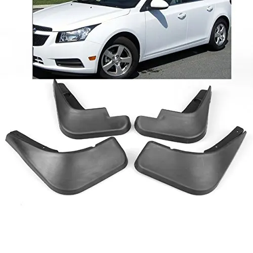 

Black ABS Mud Flaps Splash Guard Fender Set For Chevy Cruze 09 10 11 12 13 14 15