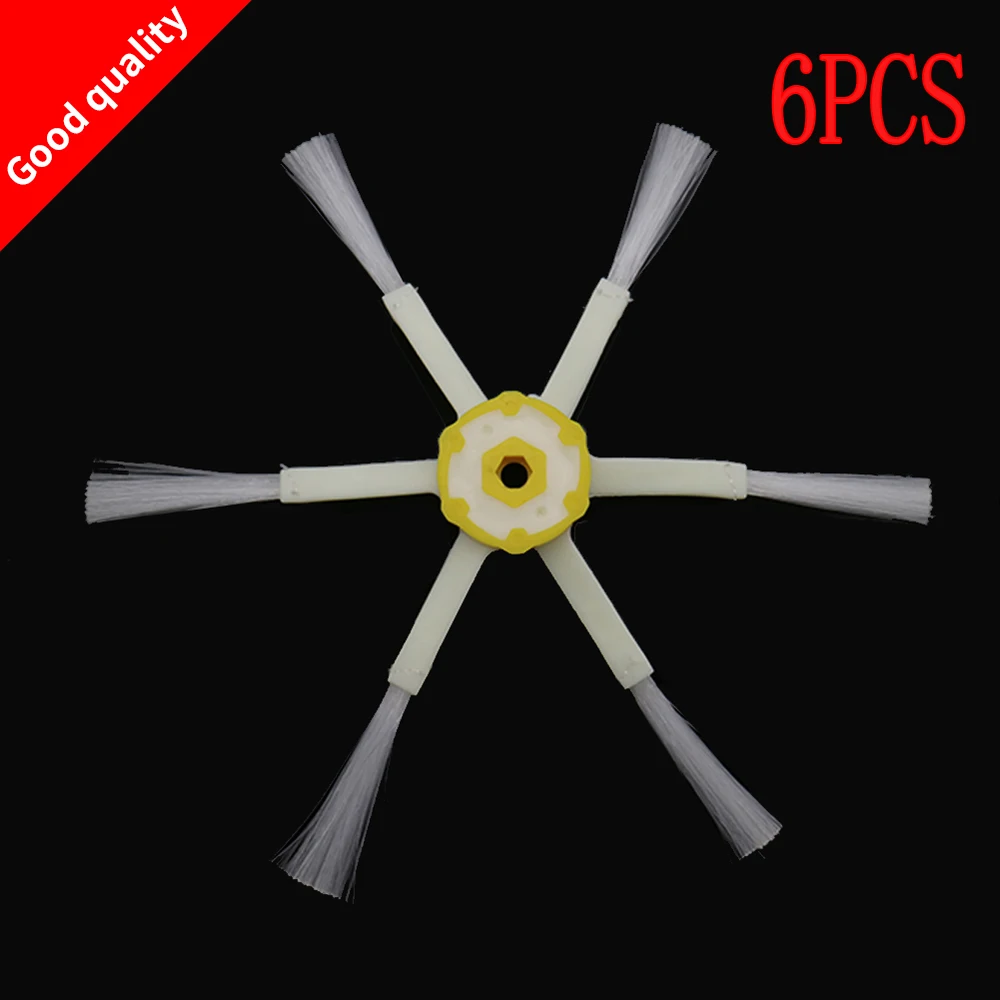 6 PCS Escova Lateral de 6 braços para iRobot Roomba 500 600 700 Série 550 560 630 650 760 Robô Roomba 600 Roomba 500