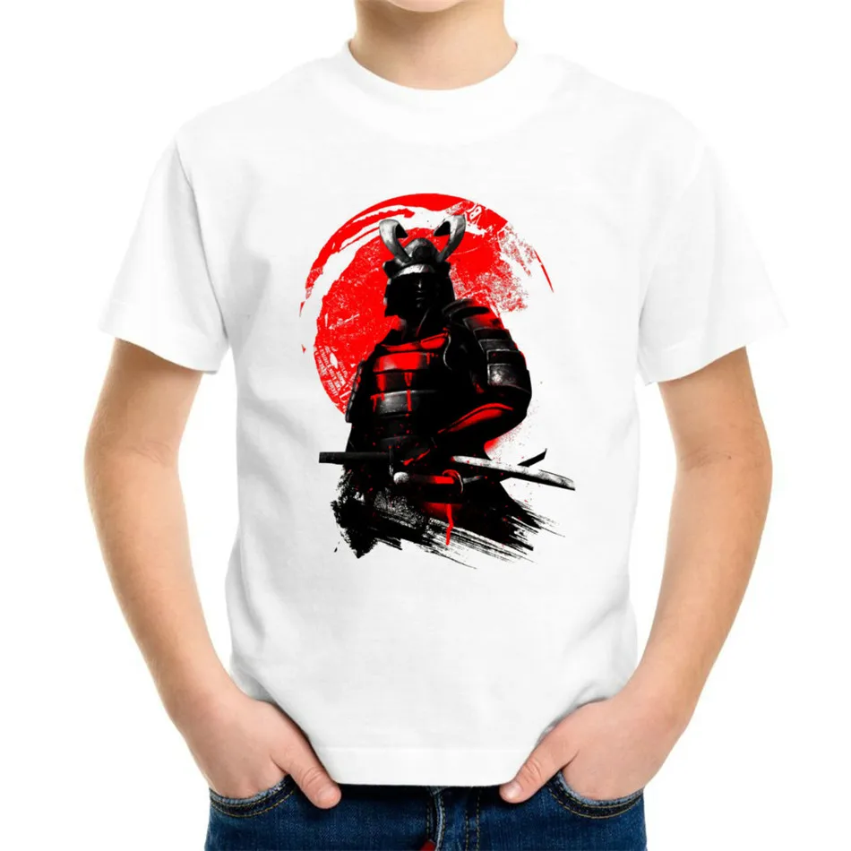 Joyonly Children T shirt Boys Girls 3D T-shirts cool Samurai Baby Kids Shirts Short Sleeve Tops 4-11Years Tshirt