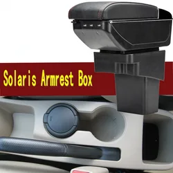 Reposabrazos para Hyundai I30, caja de almacenamiento de contenido de tienda central, Solaris Verna