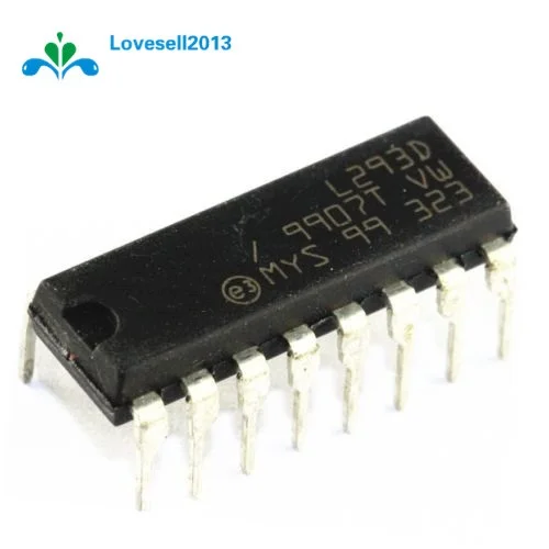 1Pcs Standard L293D L293 Push-Pull Four-Channel Stepper Motor Driver IC DIP-16 DIP16 100% New Origin