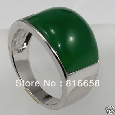 

Free shipping@@Men's Green Natural stone Gems Ring size8-11