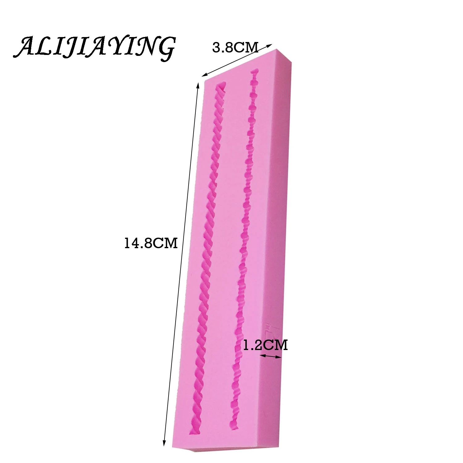1Pcs DIY Long Rope 3D Cake Border Silicone Mold Fondant Cake Decorating Tools Cake border lace Gumpaste Chocolate Moulds D0154 image 5