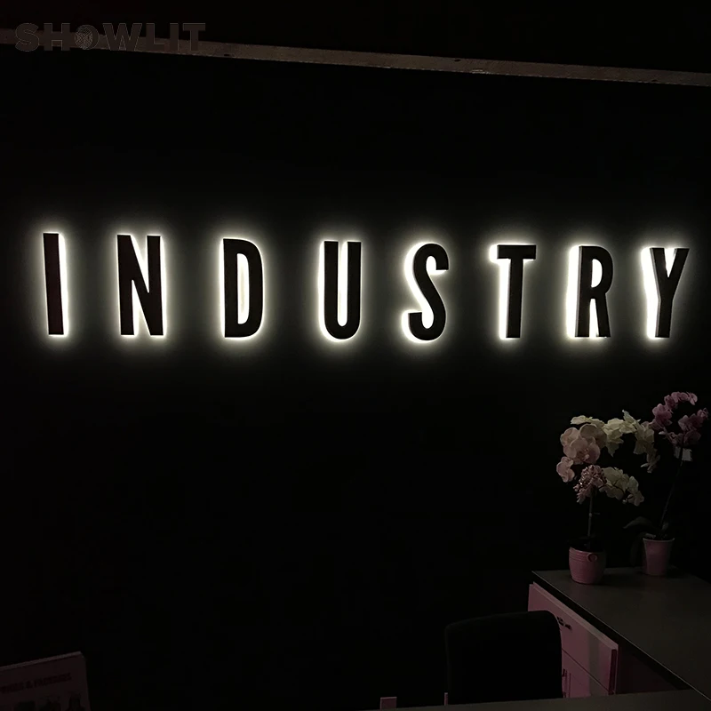 

Exterior Waterproof Metal Return Stainless Steel LED Backlit/Halo lit/ Reverse Lighted LED Channel Letter Signs Manufacturer