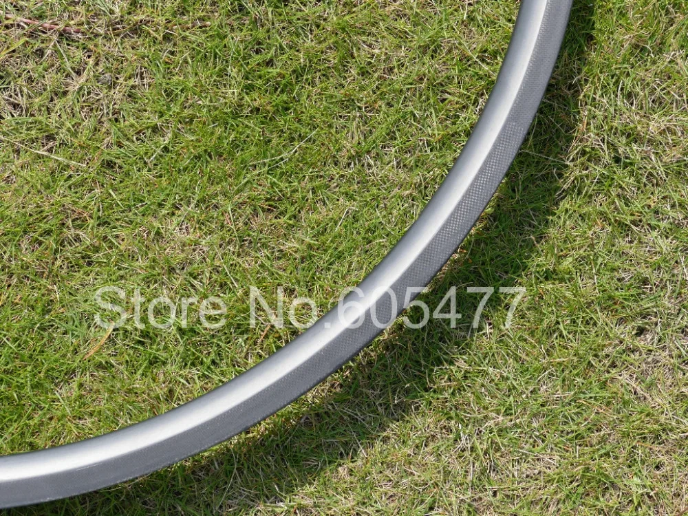 Glossy / Matt Tubular Rim 24mm Full Carbon Road Bike Rims 20.5/23/25mm Width