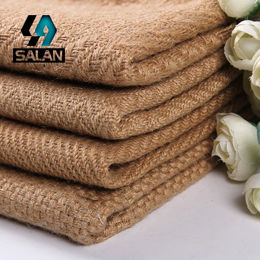 Hot Selling 4.5S jute sofa manufacturers selling  linen shoes furniture crafts decorative cloth-017 free shipping