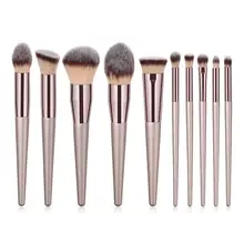 Champagne Makeup Brush Set 4/10 pcs #5