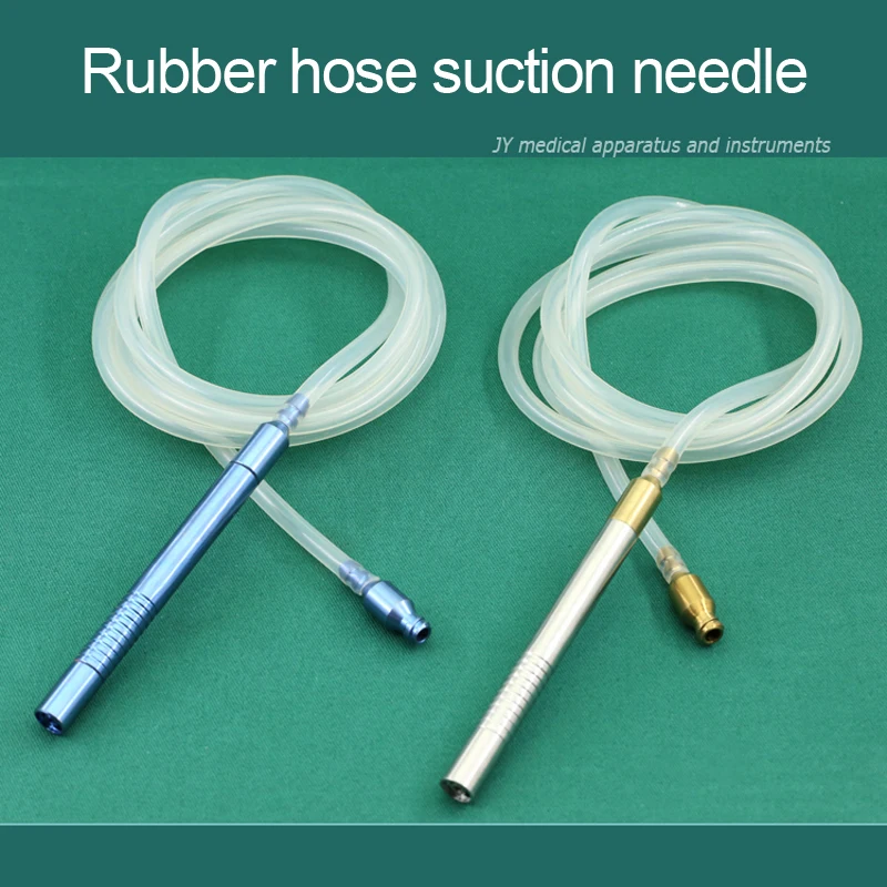 Titanium alloy stainless steel  suction pumping handle rubber hose suction needle converter Fat graft needle handle