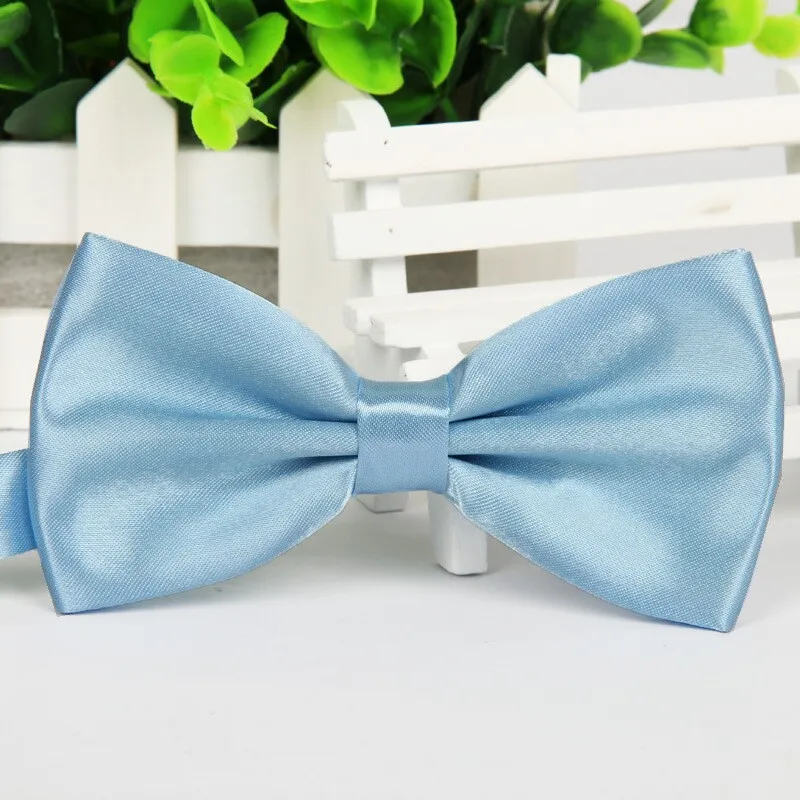 Gravata borboleta de casamento de casamento de cavalheiro sólido cravat novo homem cor brilhante gravata borboleta negócio bowties pajarita turquesa