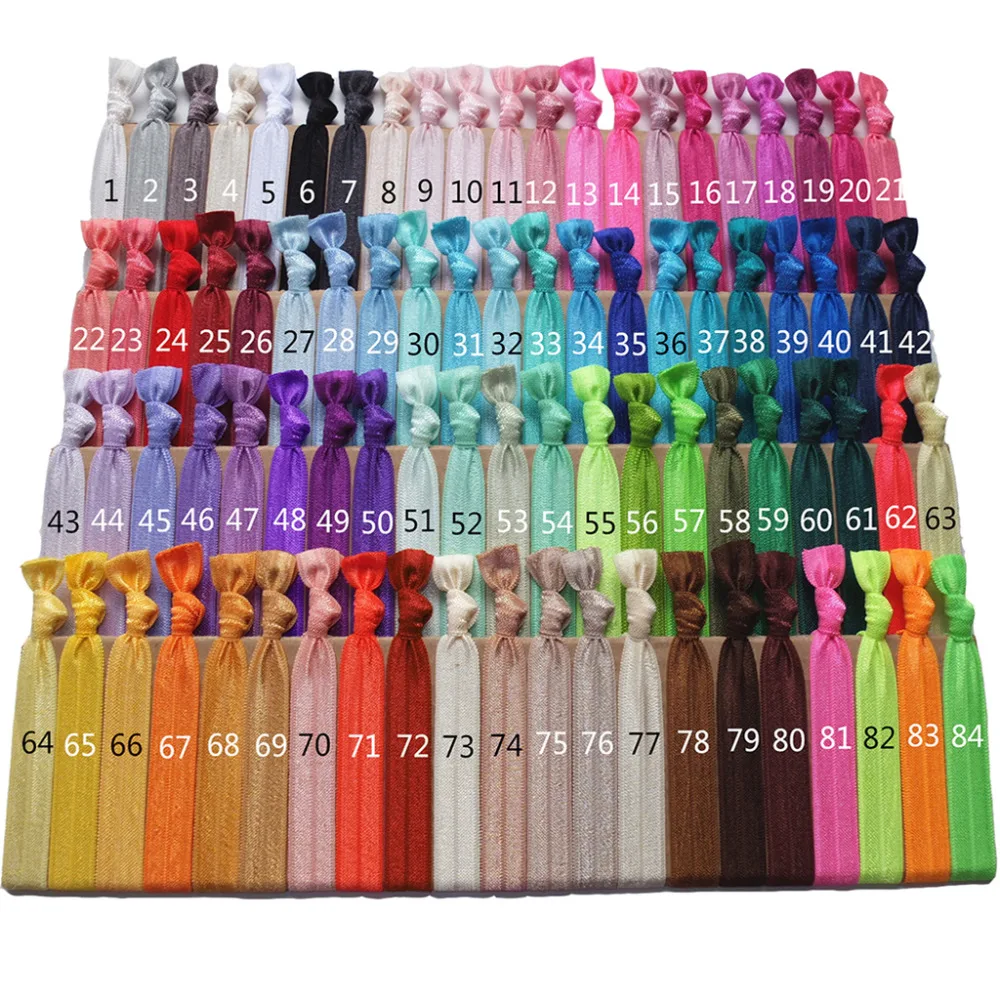 100 pcs Hair Elastic Bands Ponytail Hair ties FOE Hair Rope Head Band Wrist Straps Girls Women Hair Scrunchy Accessories