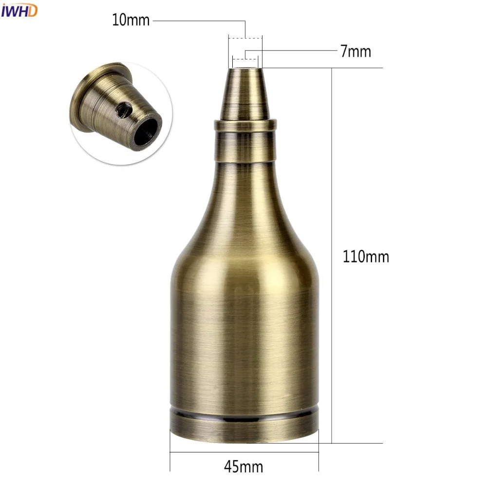 IWHD-portalámparas E27 para botella, portalámparas LED de 110V-220V, portalámparas Vintage E27, portalámparas para bombilla, Homekit UL CE