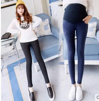 New fashion Maternity Jeans For Pregnant Woman Pregnancy Pants Elastic waist Pregnancy Clothes Plus Size Black Jeans Pregnant