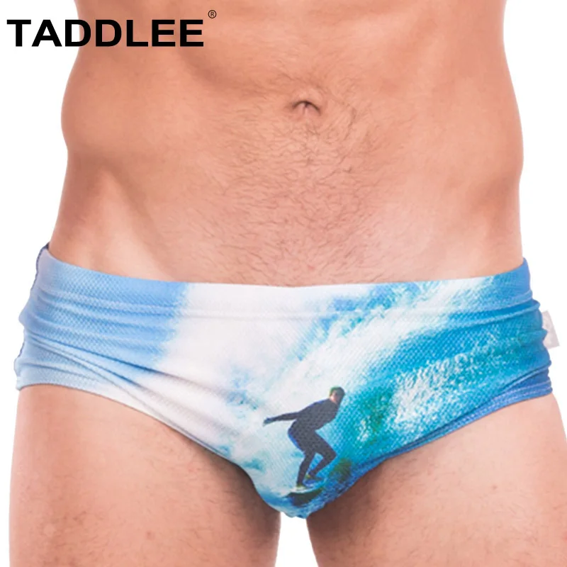 Taddlee Brand Men's Swimsuit Sexy Swimwear Boxer Briefs Bikini Gay Penis Pouch Low Rise Swimming Surf Board Trunks Shorts New