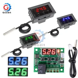 DC 12V W1209 Digital Thermostat Temperature Controller Regulator Thermoregulator Incubator NTC Sensor Meter Case heat cool temp