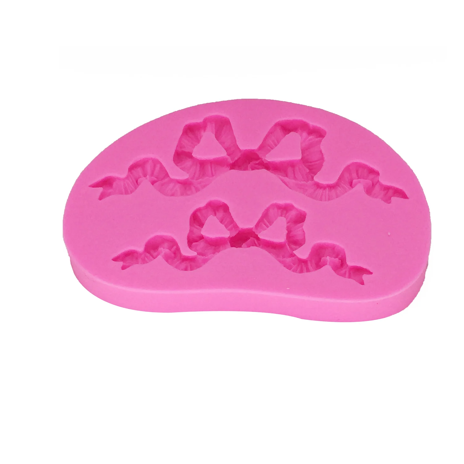 Bow Knot Shaped Silicone Cake Mold Ribbon lace Sugar Craft Fondant Cake Decoration Mold Pastry Tools Kitchen Baking Mold T1220