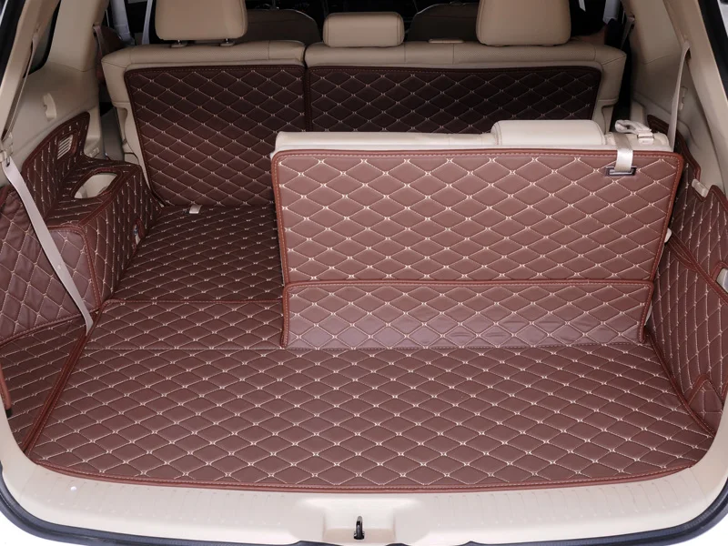 Newly! Special trunk mats for Toyota Highlander 7 seats 2014-2009 cargo liner boot carpets for Highlander 2012,Free shipping