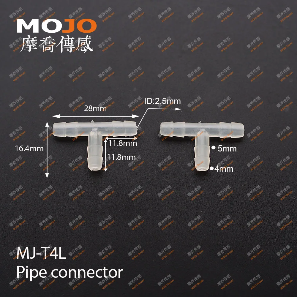 2020 Free shipping!!  MJ-T4L  4mm PP  Tee type plastic water  connector (100pcs/lots)