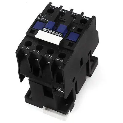 

35mm DIN Rail Mounted 220V Coil Voltage 25A Load AC Contactor LC1-D1210 M7