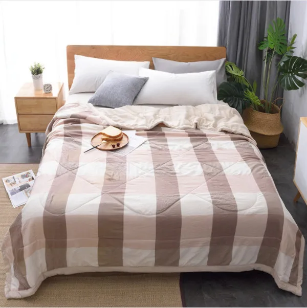 

2019 New Solid Thin quilt Bedspread Summer Quilt Blanket Comforter Bed Cover Quilting Home Textiles Suitable for Children adult