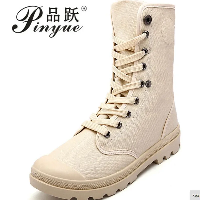 Men Boots Shoes Male Desert Work Ankle Botas Men\'s Working Hunting  Stitching Canvas Motorcycle  shoes Ankle boots 39 45