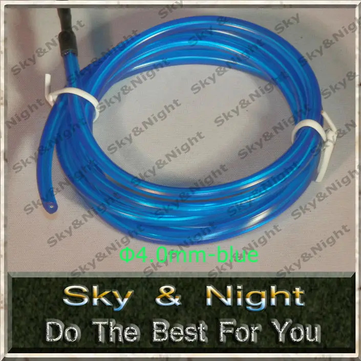 Free shipping Promotion D type EL wire ten colors-blue