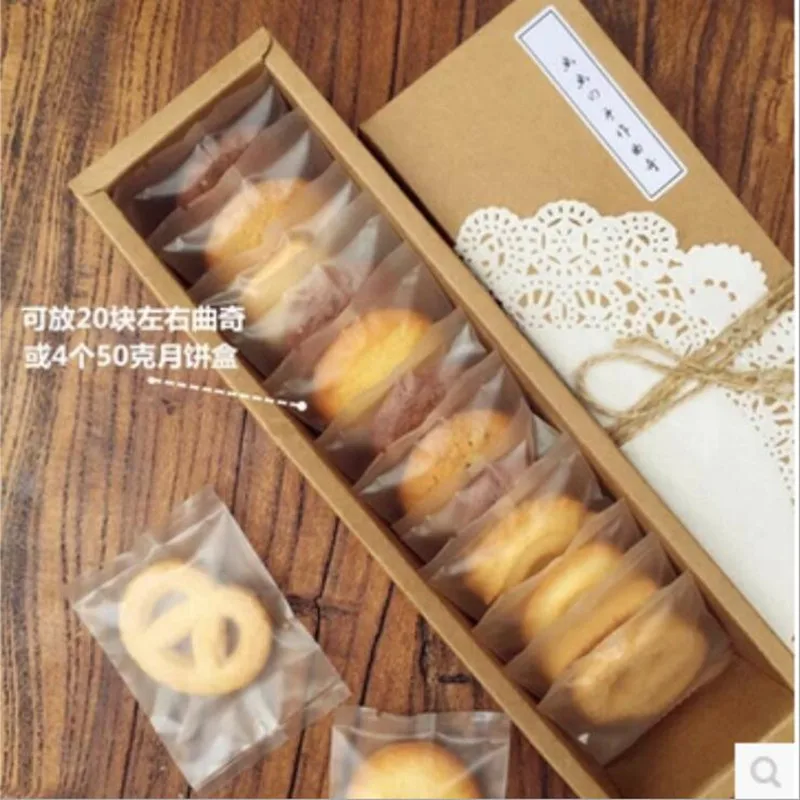 10pcs/lot Cardboard Box Caixa Macaron Packaging Kraft Paper Boxes Jewelry Cake Gift