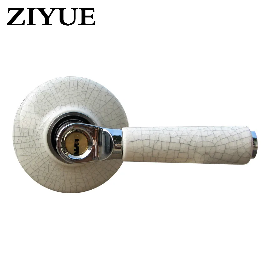 

Free shipping Mechanical Handle Door Lock Ceramic Handle Door Lock for Indoor Bathroom Door