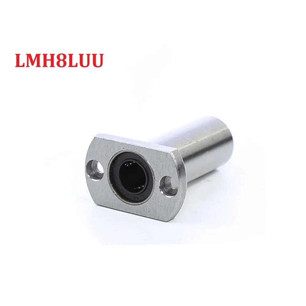 Pack of 4pcs LMH8LUU 8mm Long type Ellipse Flange Type CNC Linear Motion Bushing Ball Bearing