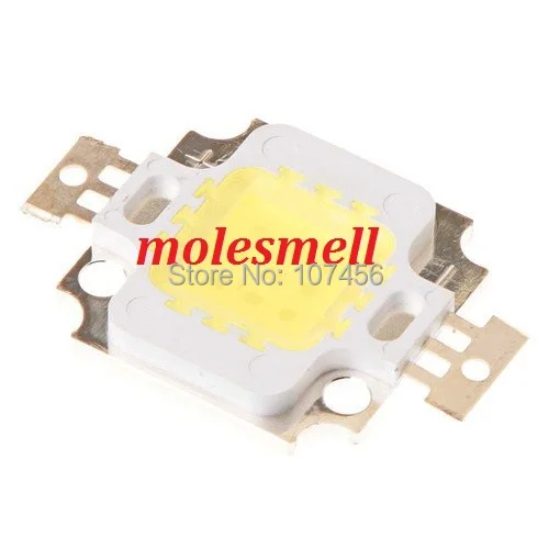 1pc 10W LED Integrated High power LED Beads white 900mA 9.0-12.0V 800-900LM 40mil Taiwan Chips Free shipping