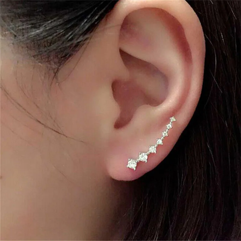 2018 Fashion Korean simple creative geometric  Brooch Earrings for women small ear studs ing brincos  Jewelry Girls gift