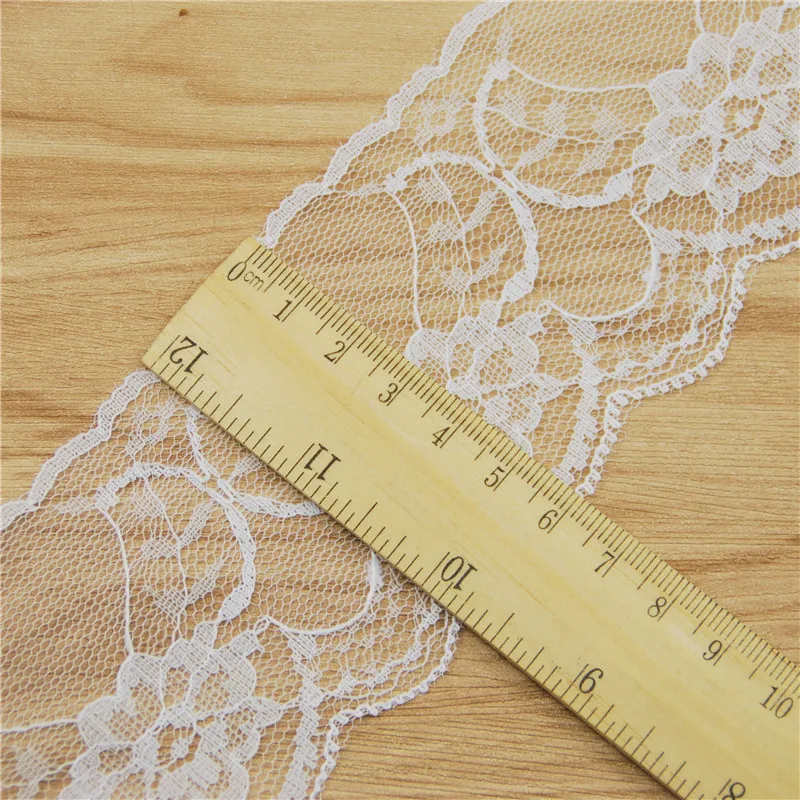 

White 60mm Polyester Lace Trim Fabric Sewing Accessories 200 Yards Craft Supplies Wedding Dress Decoration Ribbon L2025