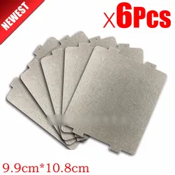 6pcs 9.9cm*10.8cmcm Spare parts thickening mica Plates microwave ovens sheets for Galanz Midea Panasonic LG etc.. magnetron cap