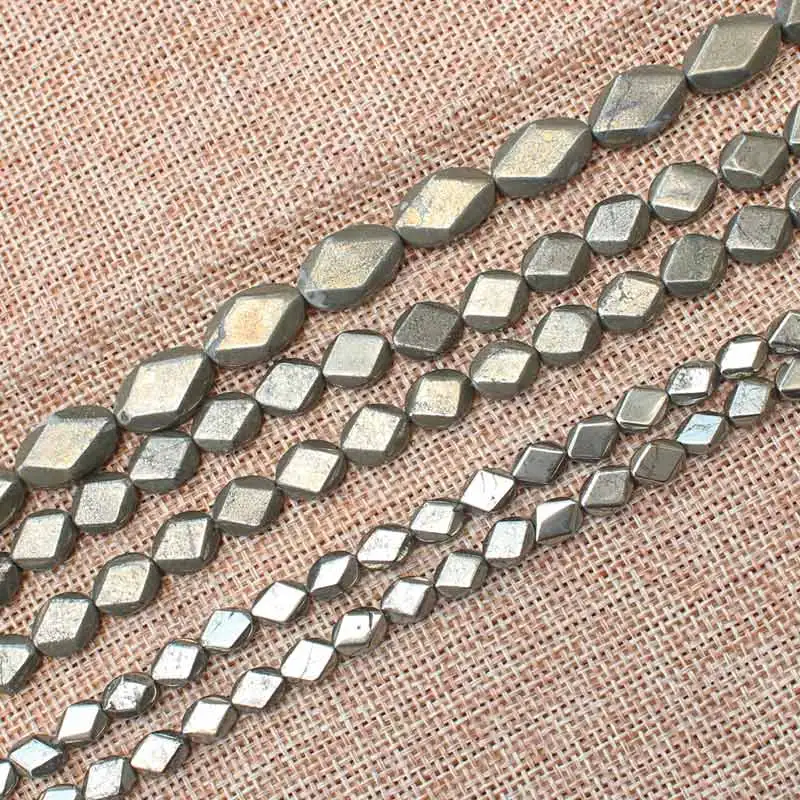 Natural Pyrite Faceted oval Loose Beads 15inch per strand,For DIY Jewelry Making !We provide mixed wholesale for all items!