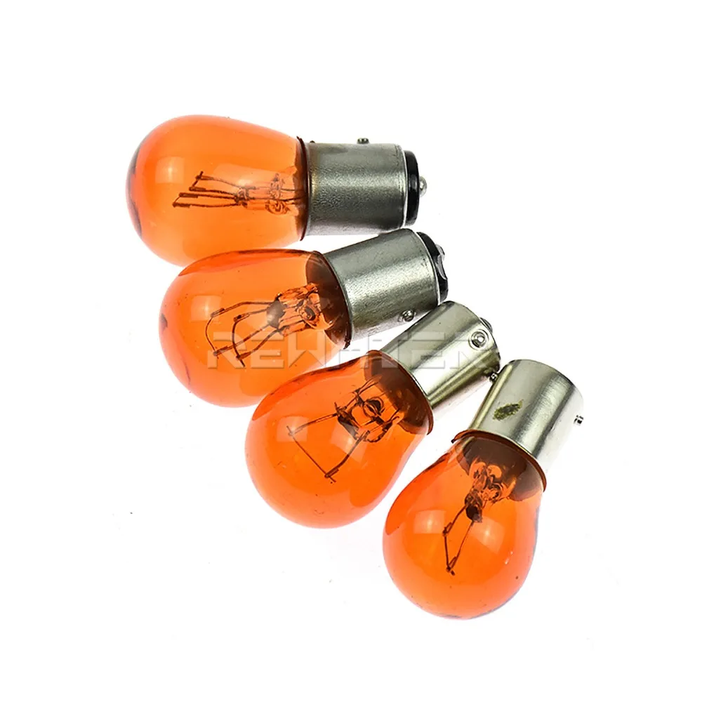 Turn Signal Light 12V Car LED Filament Lamp Brake Bulb Stop Indicator Light 1156 P21W BA15S /1157 P21/5W BAY15D 5Pcs