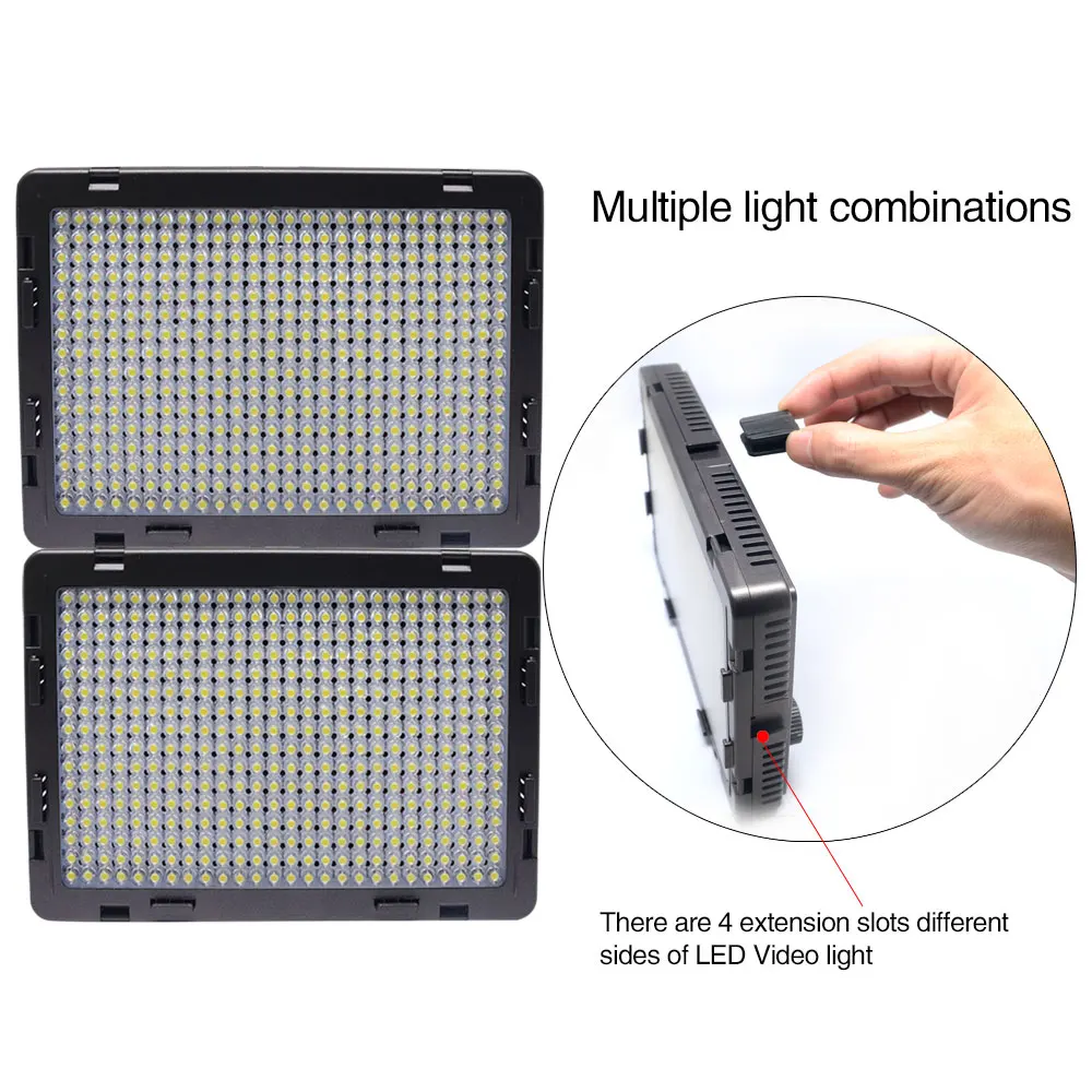 Mcoplus LED-410A Vídeo CONDUZIU a Iluminação para Canon Nikon Panasonic Pentax Sony Samsung Olympus DSLR Camera