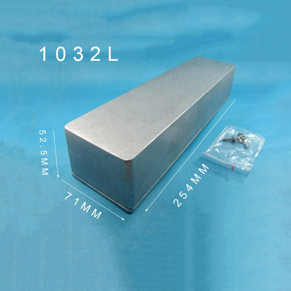 1032L High Quality DIY Blank Aluminum Alloy 3 Looper Station Pedal Box For Guitar Accessory 254*71*52.5mm