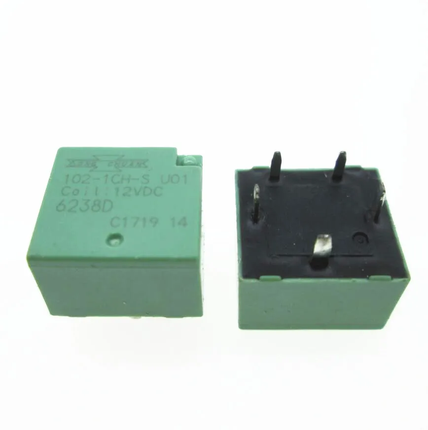 HOT NEW AUTO CAR 12V relay 102-1CH-S-U01 102-1CH-S-U01-12VDC 102-1CH-S U01 12VDC 102-1CH-S-12VDC  DC12V 12V 5PIN 5pcs/lot