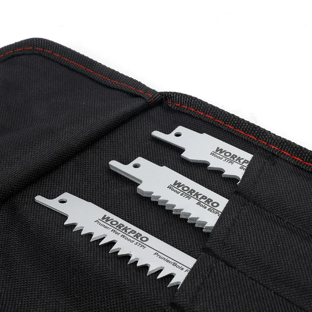 WORKPRO 32 PCS Saw Blades for Wood Metal Cutting Saw Blades Reciprocating Saw Blade Set Power Tool Accessories