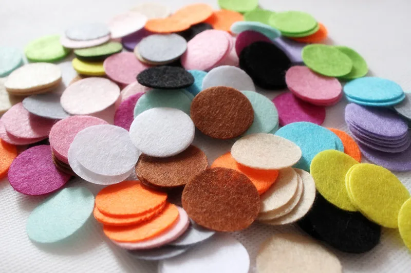 DIY 2.5CM Felt circle Round fabric pads accessory, fabric flower accessories for hair flower 1000PCS