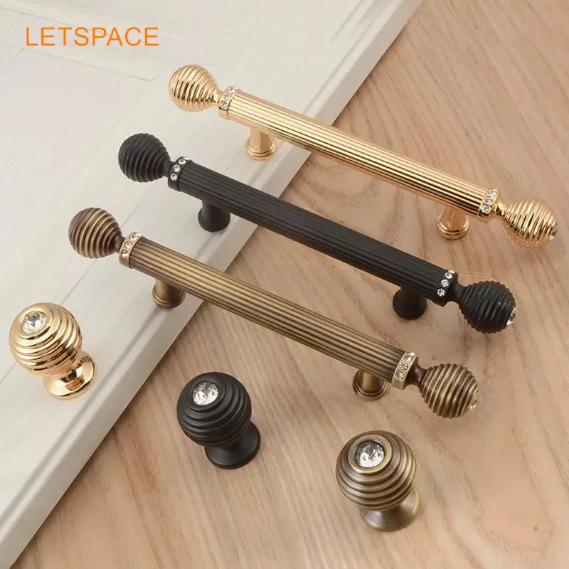 

128mm High quality fashion TV cabinet handles Glass diamond furniture knob 5"Decoration hardware handles 3.8"Black dresser pulls