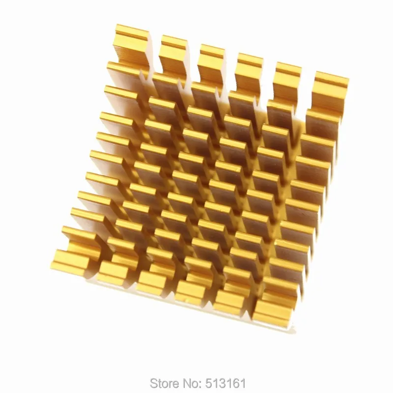 2 Quạt Làm Mát Quạt Tản Nhiệt Dàn Lạnh Bằng Nhôm Tản Nhiệt DIY Chip Cầu Bắc Vàng