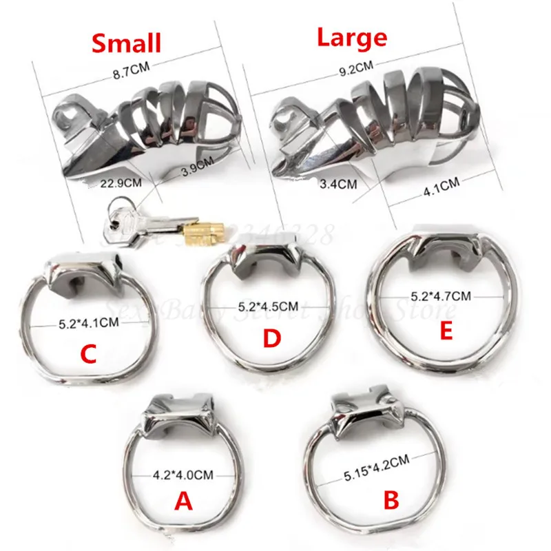 New Stainless Steel Male Chastity Device with Stealth Lock,Cock Cage,Penis Rings,Chastity Belt,Adult Sex Toys For Man