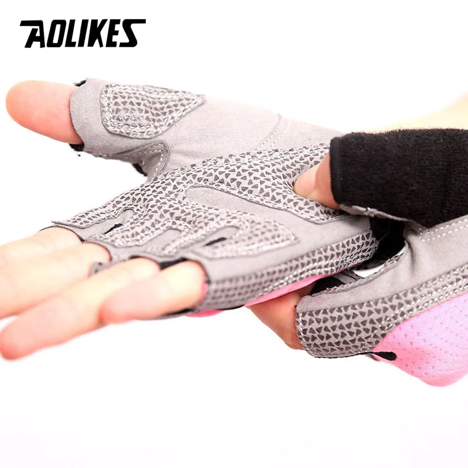 AOLIKES 1 Pair Gym Body Building Training Sports Fitness WeightLifting Gloves For Men And Women Custom Fitness Exercise Training