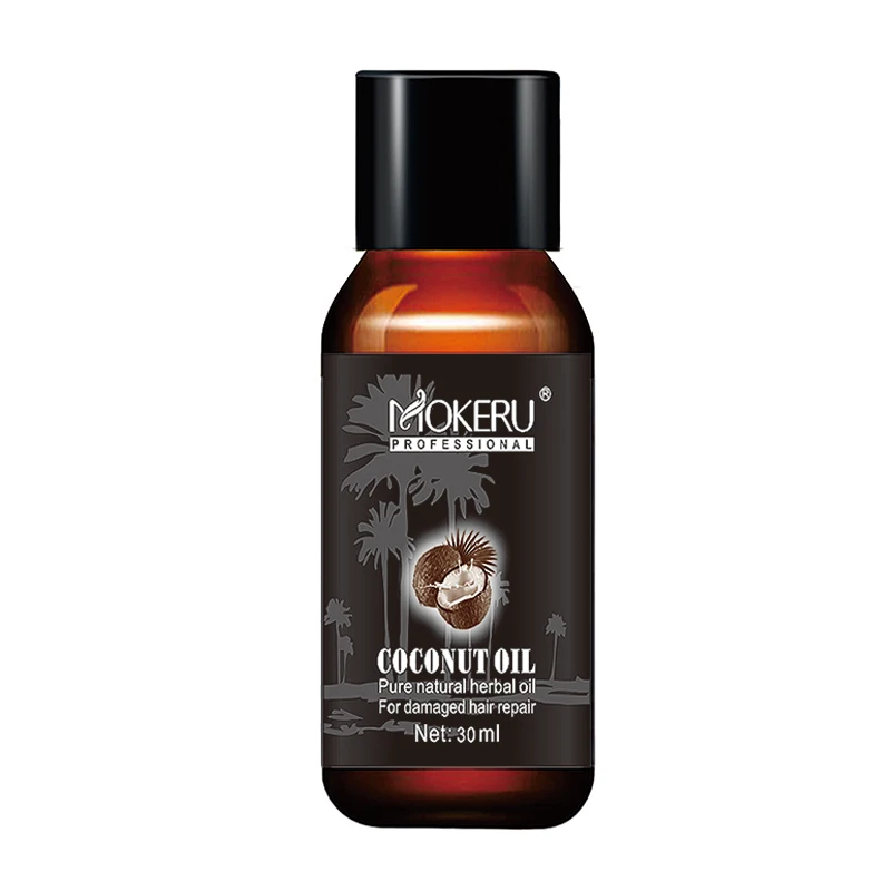 Mokeru 30ml Organic New Virgin Coconut Oil For Hair Repairing Damaged Hair Growth Treatment Prevent Hair Loss Products Woman image 6