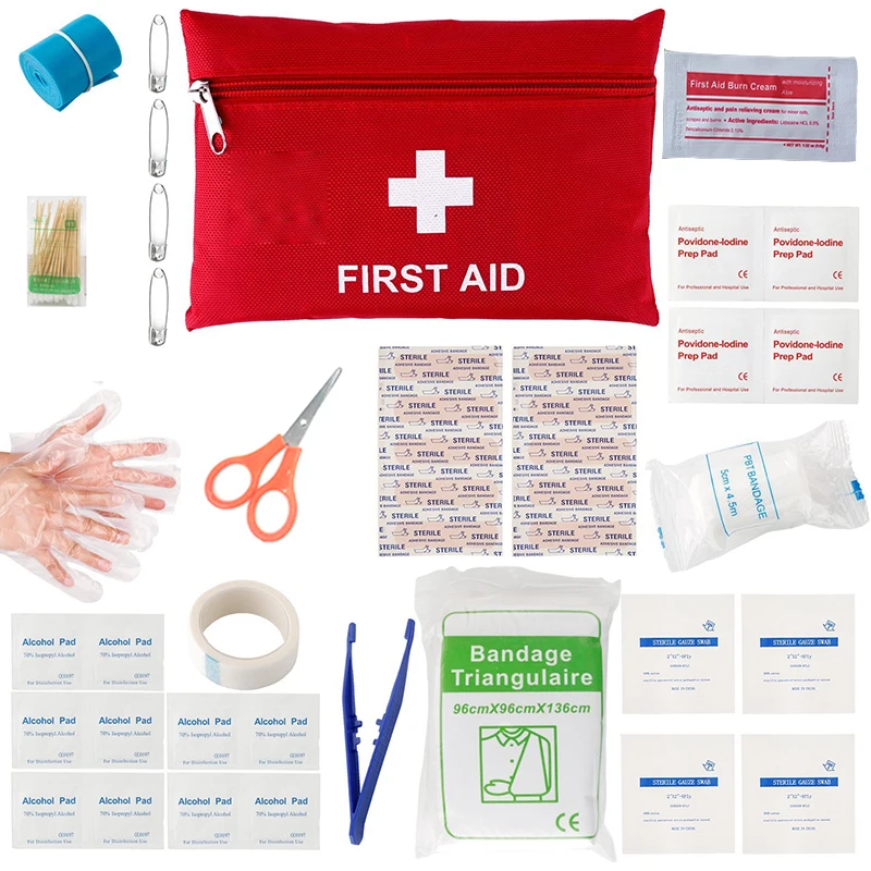 

41pcs Mini First Aid Kit Medical Rescue Bag Waterproof Camping Hiking Cycle First Aid Bag Home Outdoor Medical Bag Emergency Kit