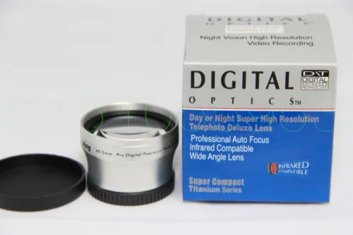 40.5mm 2.0x TELE Telephoto LENS for Camcorder 40.5 mm 2x Silver
